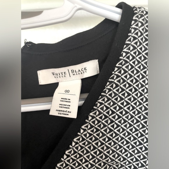 White House Black Market Black and White Dress | Size 00 - Picture 5 of 5